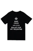 fame-stoned Bullet For My Valentine Baskılı Unisex %100 Pamuk Siyah T-shirt thumbnail 1