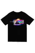 fame-stoned Pink Floyd Baskılı Unisex %100 Pamuk Siyah T-shirt thumbnail 1