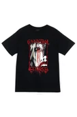 fame-stoned  Cannibal Corpse Baskılı Unisex %100 Pamuk Siyah T-shirt - 1