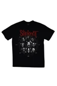 fame-stoned  Slipknot Baskılı Unisex %100 Pamuk Siyah T-shirt thumbnail 1