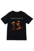 fame-stoned Black Sabbath Baskılı Unisex %100 Pamuk Siyah T-shirt thumbnail 1