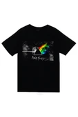 fame-stoned Pink Floyd Baskılı Unisex %100 Pamuk Siyah T-shirt thumbnail 1