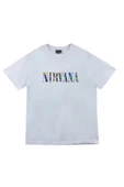 fame-stoned  Nirvana Baskılı Unisex %100 Pamuk T-shirt thumbnail 1