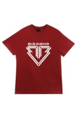 fame-stoned  Bigbang Baskılı Unisex %100 Pamuk Bordo T-shirt thumbnail 1