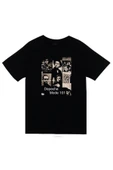 fame-stoned  Depeche Mode Baskılı Unisex %100 Pamuk Siyah T-shirt - 1