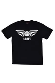 fame-stoned  Bts, K-pop Müzik Grubu Baskılı Unisex %100 Pamuk Siyah T-shirt thumbnail 1