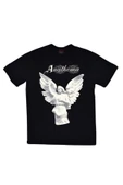 fame-stoned  Anathema Baskılı Unisex %100 Pamuk Siyah T-shirt thumbnail 1