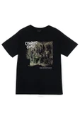 fame-stoned  Cannibal Corpse Baskılı Unisex %100 Pamuk Siyah T-shirt - 1