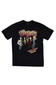 fame-stoned  Unisex Siyah Aerosmith Baskılı T-shirt thumbnail 1