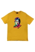 fame-stoned  The Beatles Baskılı Unisex %100 Pamuk Sarı T-shirt thumbnail 1