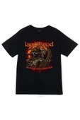 fame-stoned Lamb Of God Baskılı Unisex %100 Pamuk Siyah T-shirt thumbnail 1
