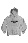 fame-stoned  Erkek Siyah Incinmişsin Dedi Baskılı Kapüşonlu Sweatshirt - 2