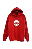 fame-stoned  Arctic Monkeys Baskılı Kapüşonlu %100 Pamuk Kırmızı Sweatshirt - 1