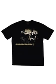 fame-stoned  Rammstein Baskılı Unisex %100 Pamuk Siyah T-shirt thumbnail 1