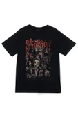 fame-stoned  Slipknot Baskılı Unisex %100 Pamuk Siyah T-shirt thumbnail 1