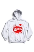 fame-stoned Yeni Yıl Hohoho Christmas Baskılı Kapüşonlu Sweatshirt - 1
