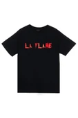fame-stoned  Unisex Siyah Astraworld Travis Scott Baskılı T-shirt - 1