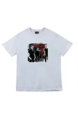 fame-stoned Depeche Mode Baskılı Unisex %100 Pamuk Beyaz T-shirt thumbnail 1