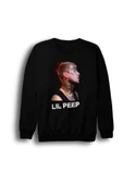 fame-stoned  Lil Peep Baskılı Sweatshirt - 1