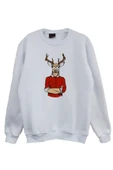 fame-stoned  Geyik Adam Baskılı Sweatshirt - 1