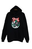 fame-stoned  Çocuk Siyah Ghost Baskılı Sweatshirt - 1