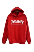 fame-stoned  Thrasher Baskılı Unisex Sweatshirt %100 Pamuk - 3