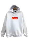 fame-stoned  More Pain Baskılı Kapüşonlu Sweatshirt - 1
