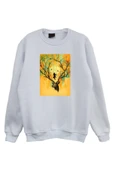 fame-stoned Geyik Ağaç Baskılı Sweatshirt - 1