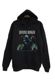 fame-stoned  Dimmu Borgir Baskılı Kapüşonlu Sweatshirt - 1