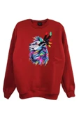 fame-stoned  Aslan Baskılı Sweatshirt thumbnail 2