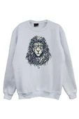 fame-stoned  Aslan Gözlüklü Baskılı Sweatshirt - 1