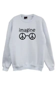 fame-stoned  The Beatles Baskılı Sweatshirt - 1
