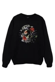 fame-stoned  Guns N Roses Baskılı Sweatshirt - 1