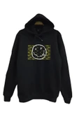 fame-stoned  Nirvana-kurt Cobain Baskılı Kapüşonlu Sweatshirt - 1