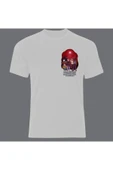 fame-stoned  Stranger Things Baskılı Unisex %100 Pamuk Siyah T-shirt - 1