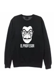 fame-stoned  La Casa De Papel Baskılı Sweatshirt - 1