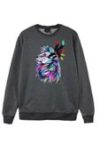 fame-stoned  Aslan Baskılı Sweatshirt thumbnail 1