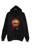 fame-stoned  Guns N Roses Baskılı Kapüşonlu Sweatshirt - 1