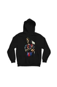 fame-stoned  Lionel Messi Baskılı Kapşonlu Sweatshirt - 1