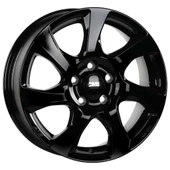 CMS-1060-03 6.5x16" -4x108 ET37.5 63.4 Complete Black Gloss Jant (4 Adet) thumbnail 1