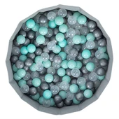 Katlanabilir Aktivite ve Top Havuzu - Mint 80x26 cm Silinebilir Kumaşlı - 3