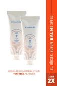 ATHENİAS Sunscreen Repair Balm SPF30+ Kuruluk Karşıtı Nem. El Boyun Dirsek Vücut Balmı 75grx2 Adet - 1