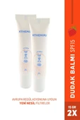 ATHENİAS Lip Balm Anti Chap SPF15 Organik Çilek Aromalı Dudak Bakımı Çatlak Karşıtı 15 gr x 2 Adet - 1