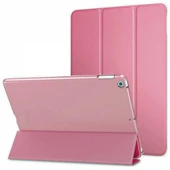 Apple iPad 5 ve 6 Nesil Uyumlu Smart Cover Tablet Kılıfı Ekran Koruyucu Kalem Set Pembe - 3