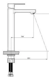 GPD Set Üstü Lavabo Bataryası Pedra MSL160 thumbnail 2