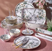 Fecra Monza 35 Parça Gold Fileli Kahvaltı Seti - 1