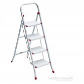 4 Lü Pratik Metal Merdiven - 1