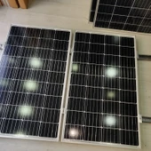 Güneş Paneli Montaj Aparatı 2 Panel İçin 6 Adet 30 cm Profil 6 Adet Klemp - 1