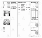 Goetze 14 ISS -21931-0 Gömlek 4Hk1 Dıstan 0. 25 Farklı Isuzu 4Hk1 - 1