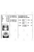 Goetze 06 Iss -838900-0 Segman Std Mazda Bt-50 -ranger - - 1